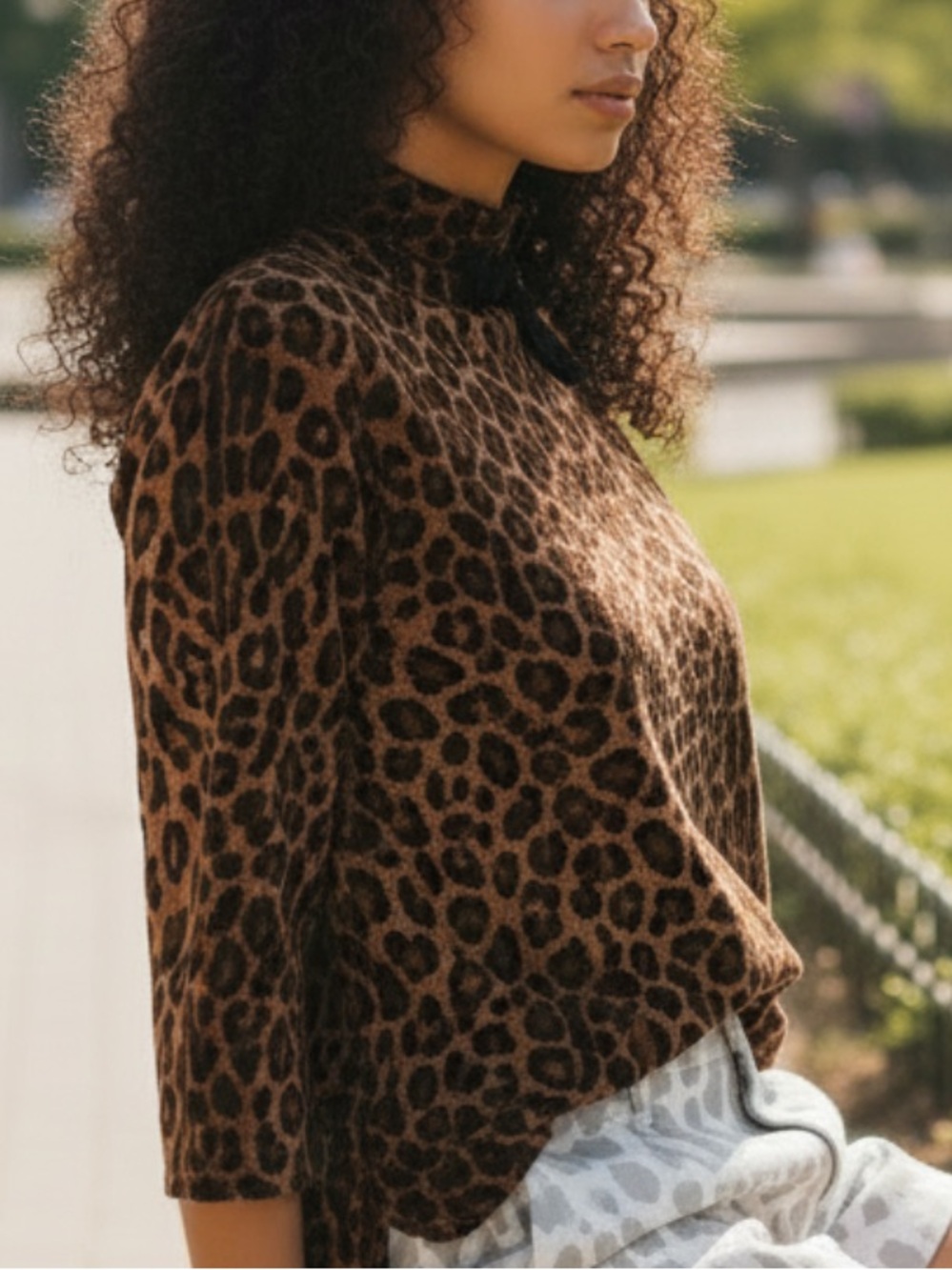 Chocolate Soup Leopard Print Top
